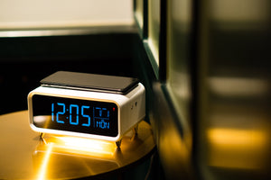 Wireless Charging Alarm Clock with Night Light